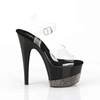 Pleaser - ADORE7083 Sandale à bride à la cheville, Pole dance chaussures - Chaussures de pole dance - Noir/Noir Product image